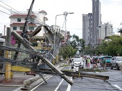Penampakan Kerusakan Akibat Topan Rai di Filipina