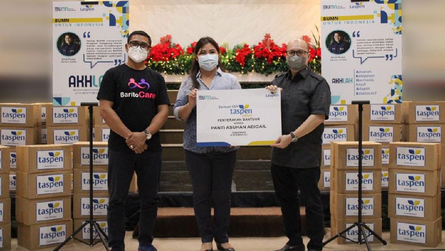 TASPEN Beri Bantuan untuk Warga Kurang Mampu & Anak-Anak Yatim Piatu