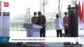 VIDEO: Jokowi Resmikan Bandara Ngloram di Blora Jawa Tengah