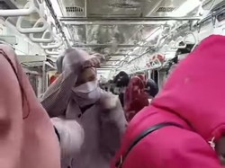 Viral Penumpang Panik Gerbong KRL Dipenuhi Laron, Begini Penjelasannya