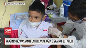 VIDEO: Vaksin Sinovac Aman Untuk Anak Usia 6-11 Tahun