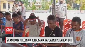 VIDEO: 27 Anggota Kelompok Bersenjata Papua Menyerahkan Diri