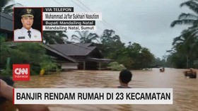 VIDEO: Banjir Rendam Rumah di 23 Kecamatan