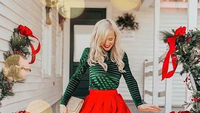 Inspirasi Outfit Natal Berwarna Hijau untuk Tampilan yang Lebih Elegan