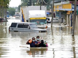 14 Orang Tewas Akibat Banjir Malaysia, 70 Ribu Mengungsi