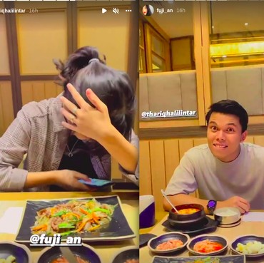 Makin Lengket, Thariq Halilintar dan Fuji Makan Malam Bersama