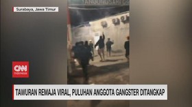 VIDEO: Tawuran Remaja Viral, Puluhan Anggota Gangster Ditangkap