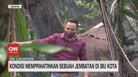 VIDEO: Kondisi Memprihatinkan Sebuah Jembatan di Ibu Kota