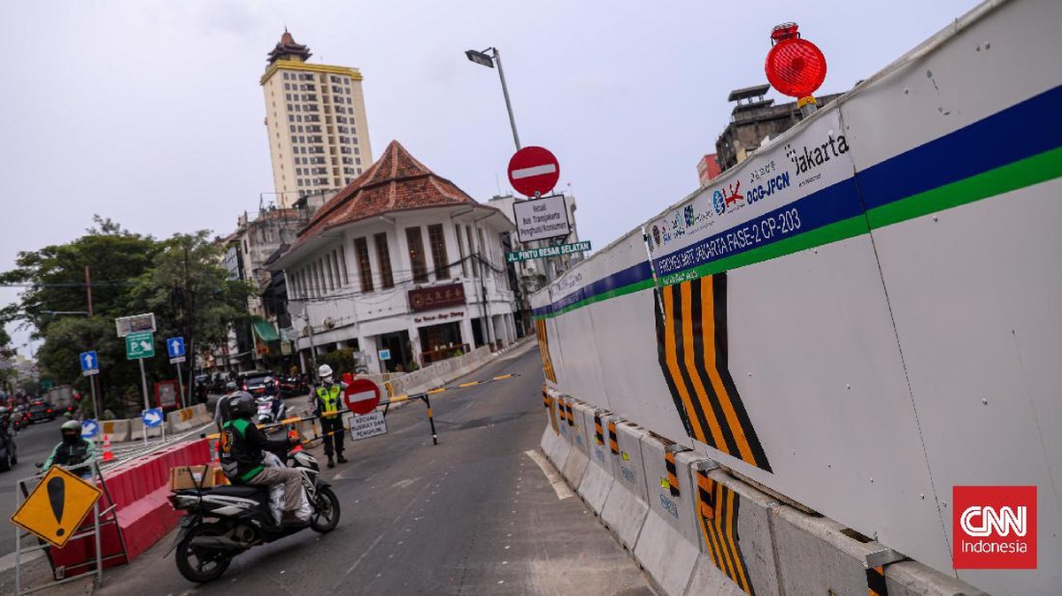 FOTO: Pembangunan MRT Glodok-Kota