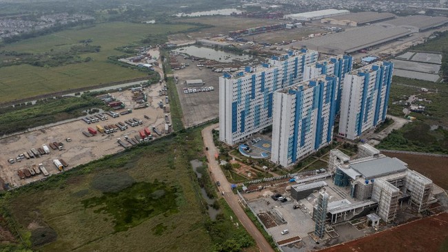 Kementerian PUPR membangun rumah susun (rusun) 10 menara di Kawasan Industri Terpadu (KIT) Batang, Jawa Tengah.
