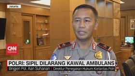 VIDEO: Polri: Sipil Dilarang Kawal Ambulans