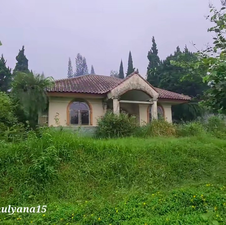 <p>Meski sudah ditumbuhi dengan rumput-rumput liar, rumah-rumah bergaya Eropa ini tetap terlihat megah dan mewah. (Foto: YouTube Alman Mulyana)</p>