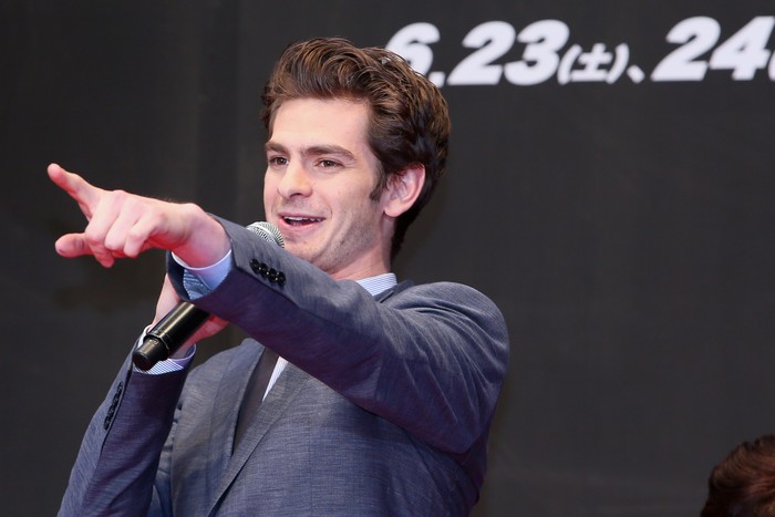 TOKYO, JAPAN - JUNE 13:  Actor Andrew Garfield attends the world Premiere of 'The Amazing Spider-Man' at Roppongi Hills on June 13, 2012 in Tokyo, Japan. The film will open on June 30 in Japan.  (Photo by Ken Ishii/Getty Images)
