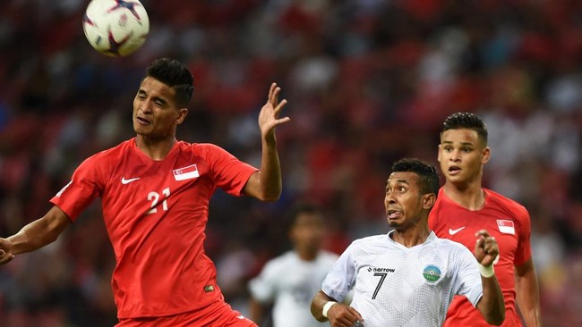 Singapura mengalahkan Timor Leste 2-0 dalam lanjutan laga Grup A Piala AFF 2024 di Stadion Hang Day, Hanoi, Vietnam, Sabtu (14/12) malam WIB.