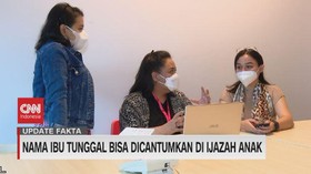 VIDEO: Nama Ibu Tunggal Bisa Dicantumkan di Ijazah Anak