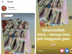 Salah Tulis Done Jadi Down, Penjual Pempek Ini Bikin Warganet Ngakak