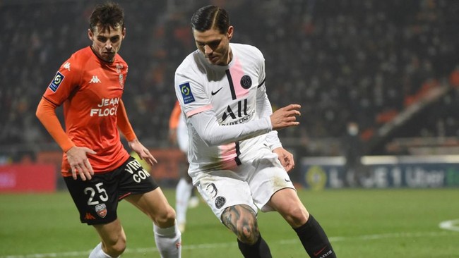 Paris Saint-Germain (PSG) ditahan Lorient 1-1 pada pekan ke-19 Liga Prancis di Stadion Yves Allainmat, Kamis (23/12) dini hari WIB.