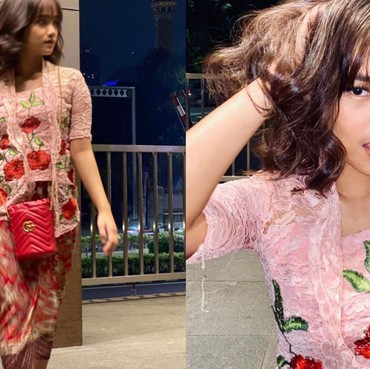 7 Potret Detail Penampilan Fuji Pakai Kebaya Pink, Cantik Manglingi!