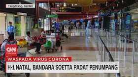 VIDEO: H-1 Natal, Bandara Soetta Padat Penumpang