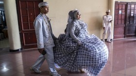 FOTO: Nikah Massal di Tengah Pandemi Covid-19