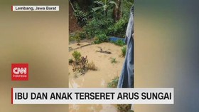 VIDEO: Ibu Dan Anak Terseret Arus Sungai