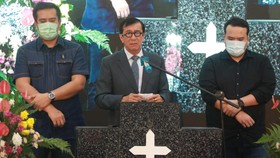 Menkumham Resmikan Gereja Wasiat Mendiang Istri di Sumut