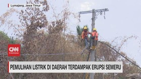 VIDEO: Pemulihan Listrik di Daerah Terdampak Erupsi Semeru