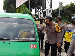 Puluhan Penumpang Bus di Kota Bogor Terjaring Razia Vaksin