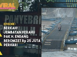 Bertemu Langsung H. Endang, Pemilik Jembatan Perahu yang Viral