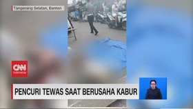 VIDEO: Dikejar Warga, Pencuri Tewas Menabrak Tembok