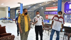 SBY Bangga Menpora Ikut Nobar Uji Coba Voli Bogor Lavani vs BNI 46
