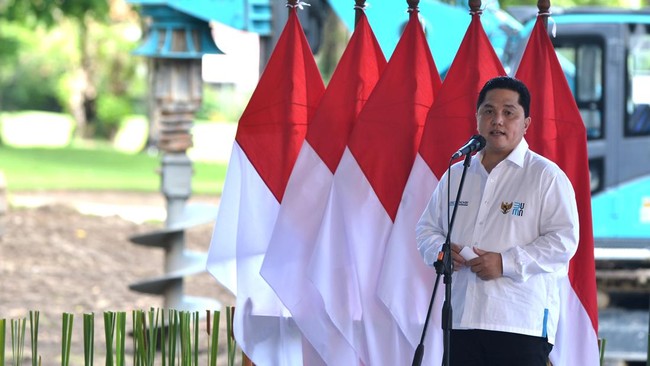 Menteri BUMN Erick Thohir menargetkan pembangunan RS internasional di Bali rampung pada Mei 2023.
