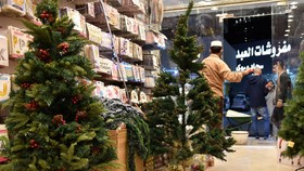 Semarak Natal, Mal-Kafe di Saudi Pasang Pohon Cemara-Santa Claus