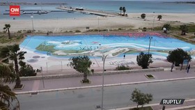 VIDEO: Seniman Italia Buat Mural Terbesar di Eropa