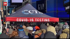 VIDEO: Ratusan Orang Mengantre Tes Covid-19 di New York