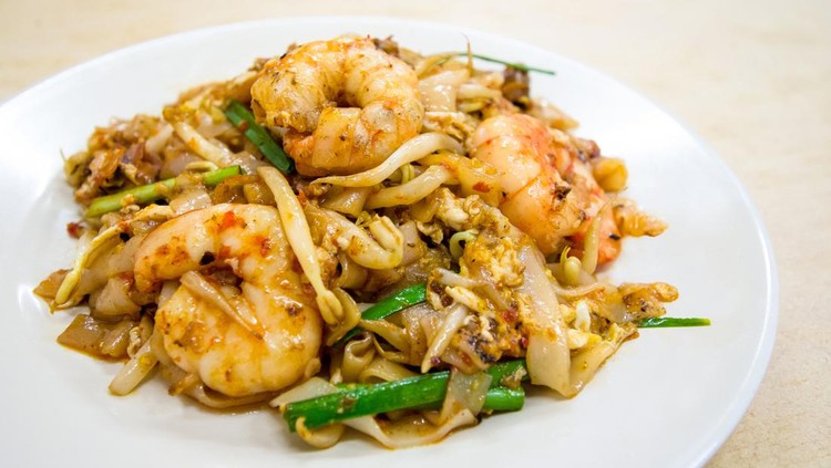 Fried Char Kway Teow is a popular food in Malaysia and Singapore.