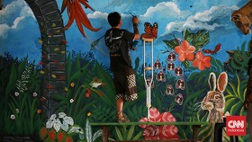 FOTO: Mempercantik Sudut Depok Lewat Mural