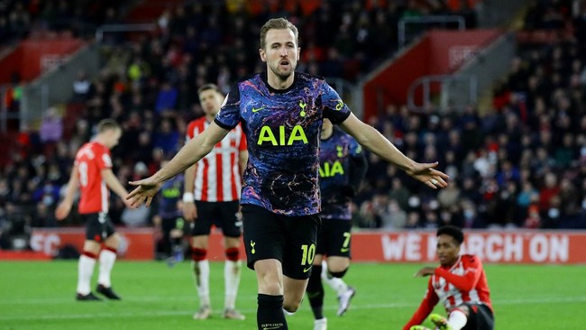 Tottenham Hotspur bermain imbang 1-1 menghadapi Southampton pada pertandingan Liga Inggris.