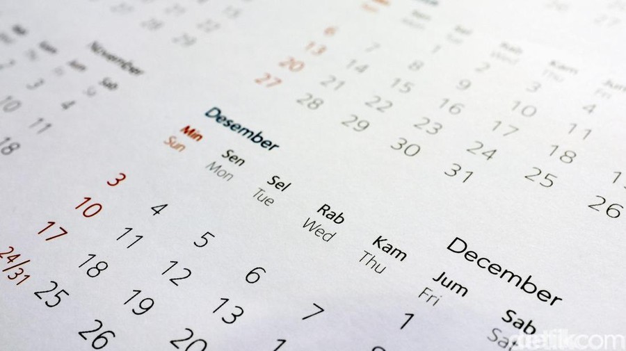 Kalender tahunan. dikhy sasrailustrasidetikfoto