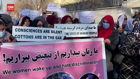 VIDEO: Perempuan Afghanistan Demo Tolak Aturan Baru Taliban
