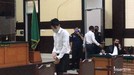 Persidangan kasus mendiang Laura Anna tetap dilanjutkan dan Gaga Muhammad pun tampak hadir&period; Yuk intip penampakan Gaga Muhammad&excl;
