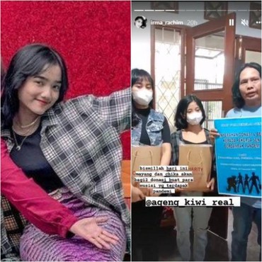 Viral Adik Vanessa Angel Bagi-bagi Beras, Gaya Chika Disebut Tiru Fuji