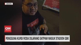 VIDEO: Pengguna Kursi Roda Dilarang Satpam Masuk Stadion GBK