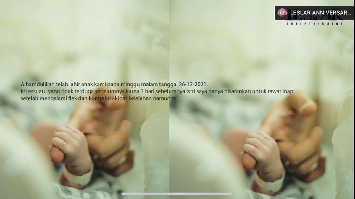 Persalinan Lesti Kejora menjadi jauh dari waktu perkiraan lahiran&period; Ini potret detik-detik Lesti lahirkan baby L yang baru diungkap&excl;