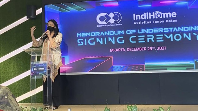 Menyajikan konten yang menyasar para milenial menjadi trik CXO Media yang menjalin kolaborasi dengan IndiHome, baru-baru ini.