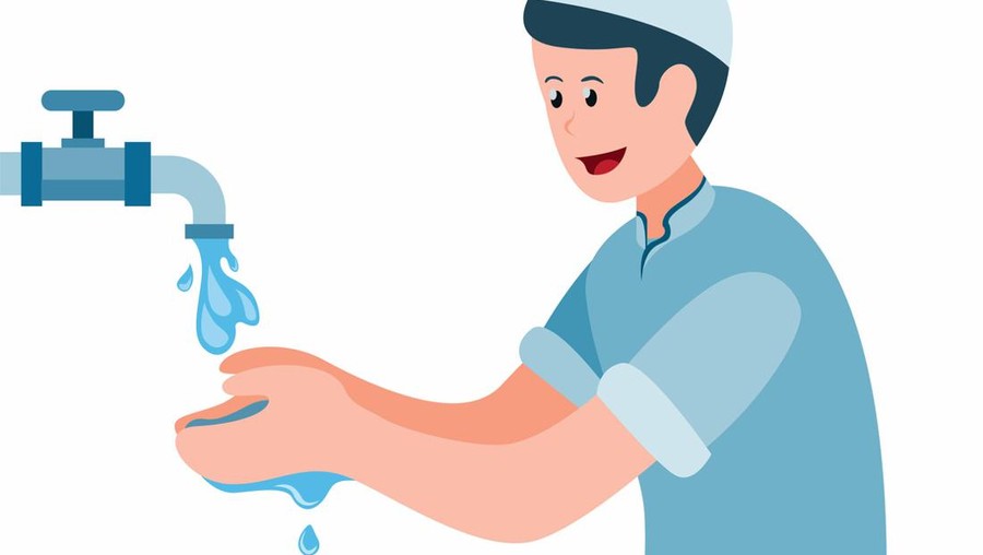 Ilustrasi wudhu