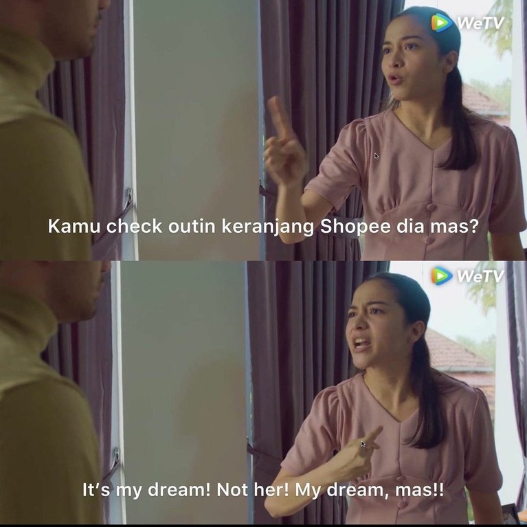 potret meme layangan putus Serial web series 'Layangan Putus' viral dan banyak meme kocak menirukan salah satu adegannya. Yuk intip!