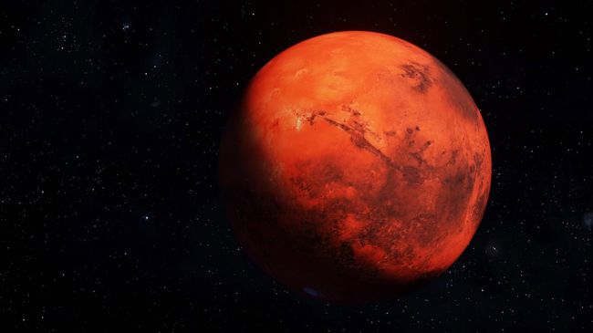 Planet Mars identik dengan warna merah. Hampir semua ilustrasi menggambarkan planet tersebut berwarna merah.