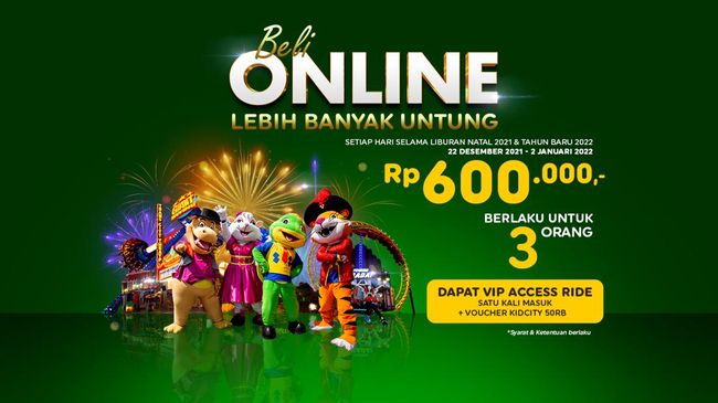 Pesan Tiket di Website, Main Makin Hemat di Trans Studio Bandung