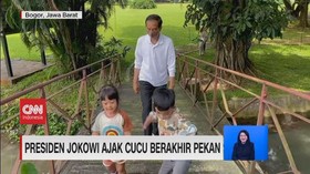 VIDEO: Presiden Jokowi Ajak Cucu Berakhir Pekan